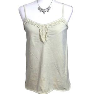 Old Navy 100% Cotton Off White Maternity Tank Top Size Medium
